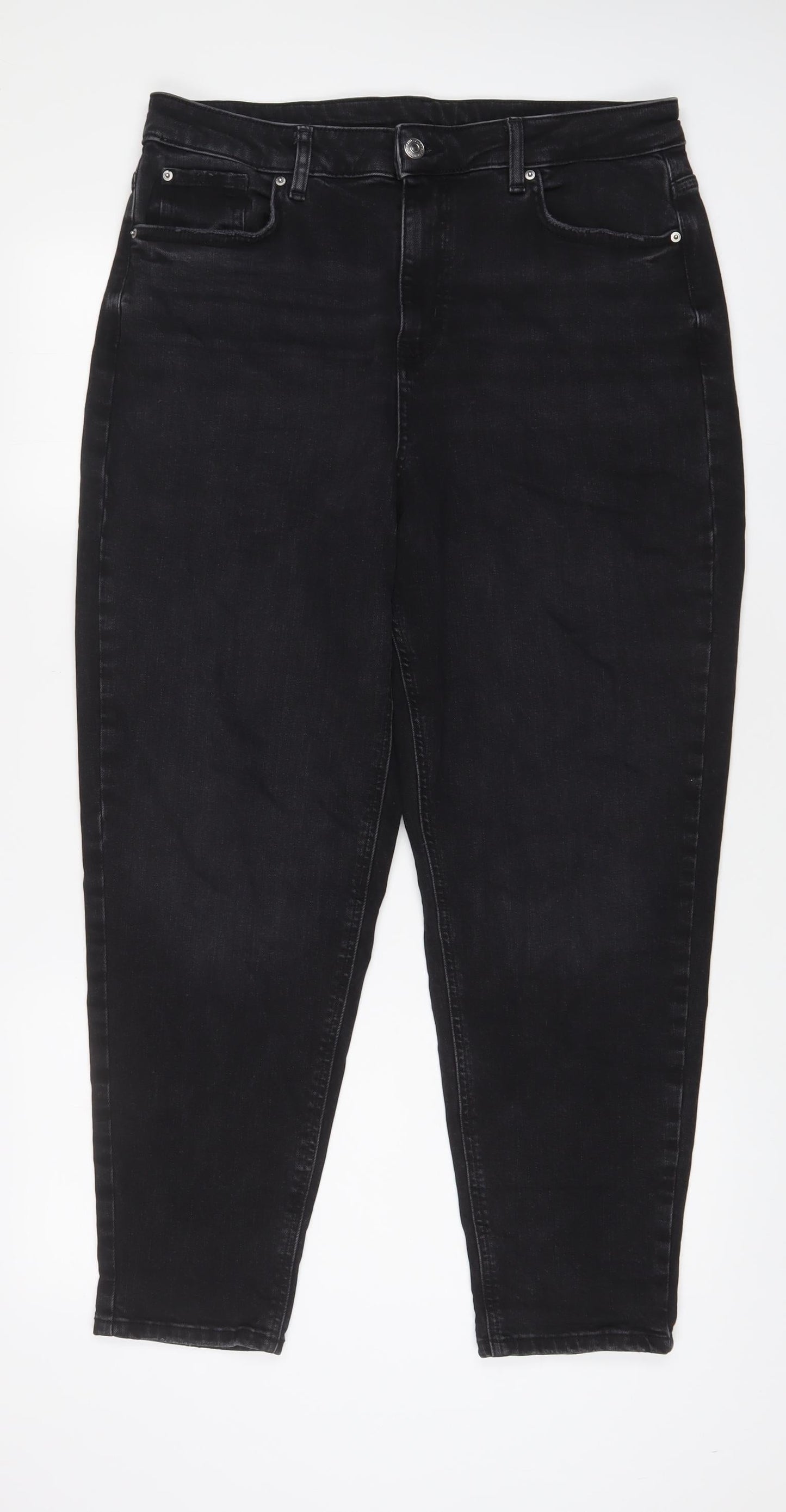 1884 Womens Black Cotton Tapered Jeans Size 32 in L27 in Regular Zip