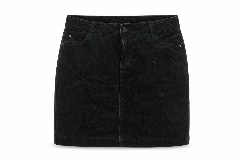 Womens UK Size 10 Indigo A-Line Corduroy Skirt