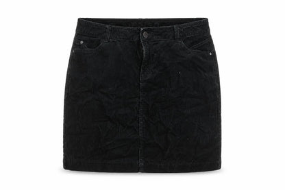 Womens UK Size 10 Indigo A-Line Corduroy Skirt
