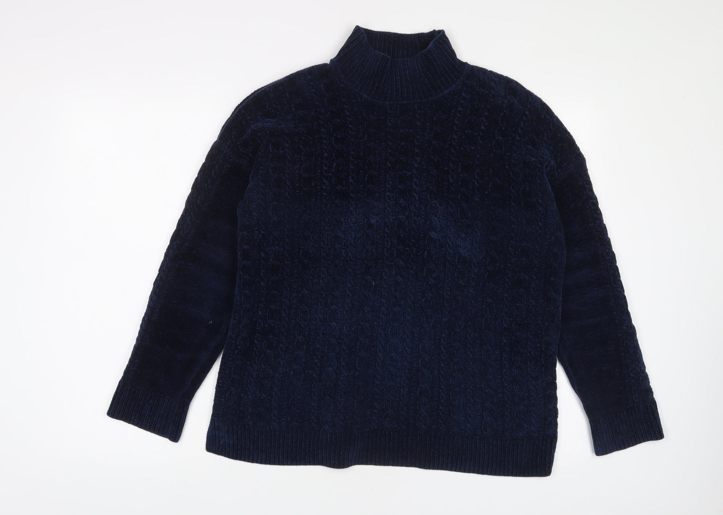 Womens UK Size M Adrienne Vittadini Blue Pullover Jumper