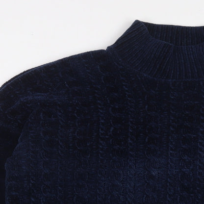 Womens UK Size M Adrienne Vittadini Blue Pullover Jumper