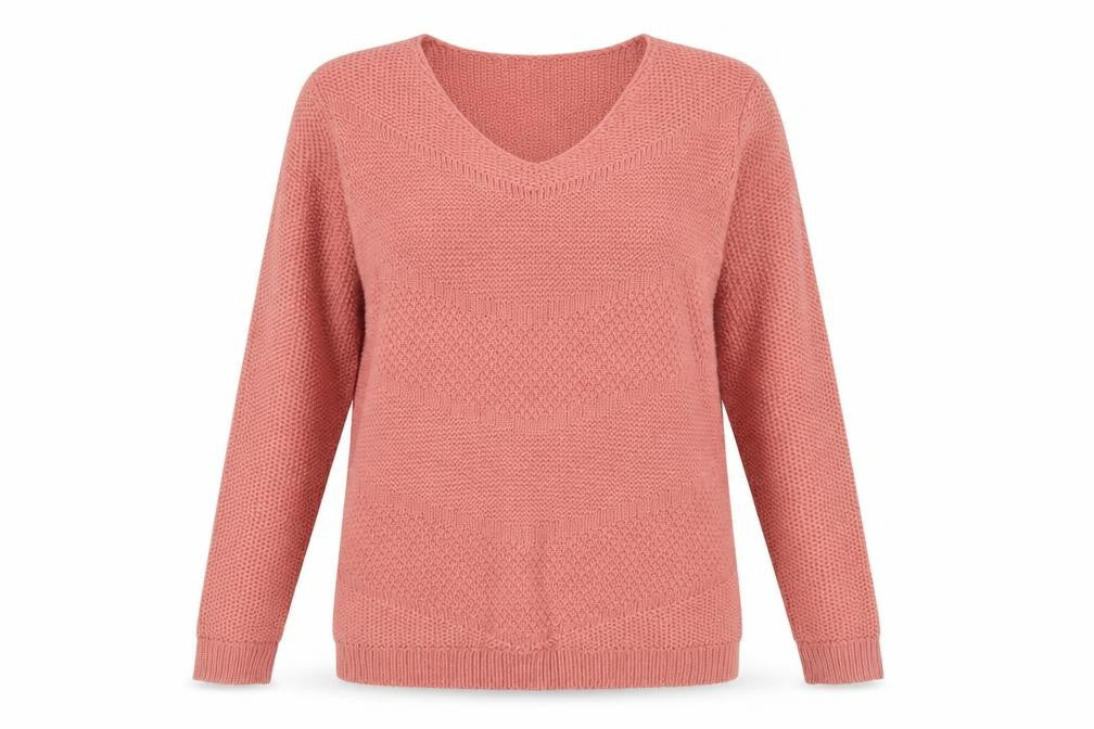 Womens UK Size 12 Damart Pink Pullover Jumper