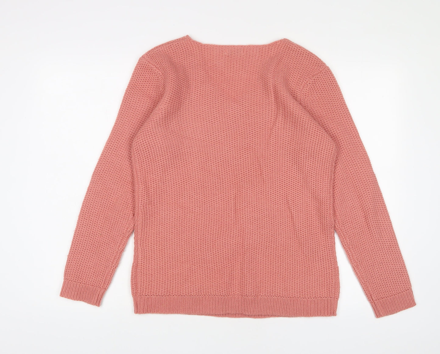 Womens UK Size 12 Damart Pink Pullover Jumper