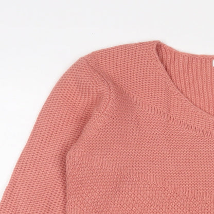 Womens UK Size 12 Damart Pink Pullover Jumper
