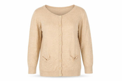 Womens UK Size 12 Warehouse Beige Cardigan Jumper