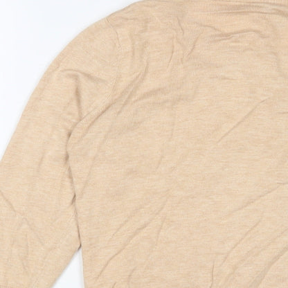 Womens UK Size 12 Warehouse Beige Cardigan Jumper