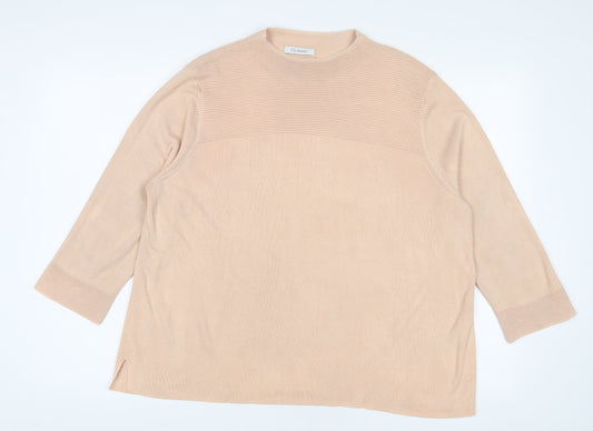 Womens UK Size 20 Marks and Spencer Beige Pullover Jumper