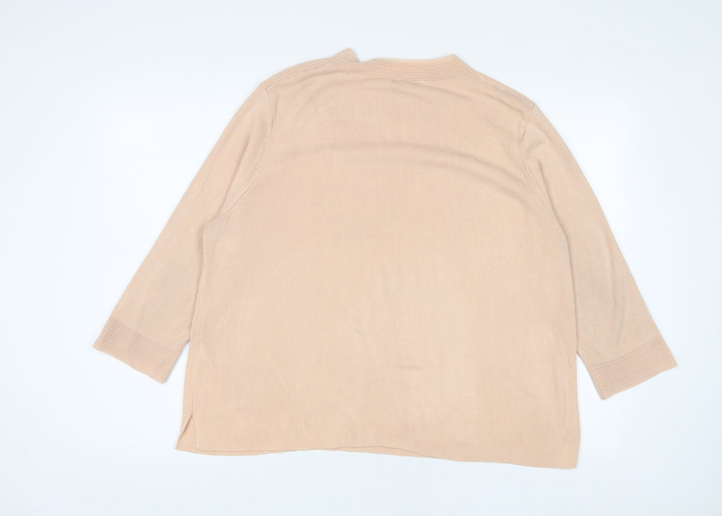 Womens UK Size 20 Marks and Spencer Beige Pullover Jumper