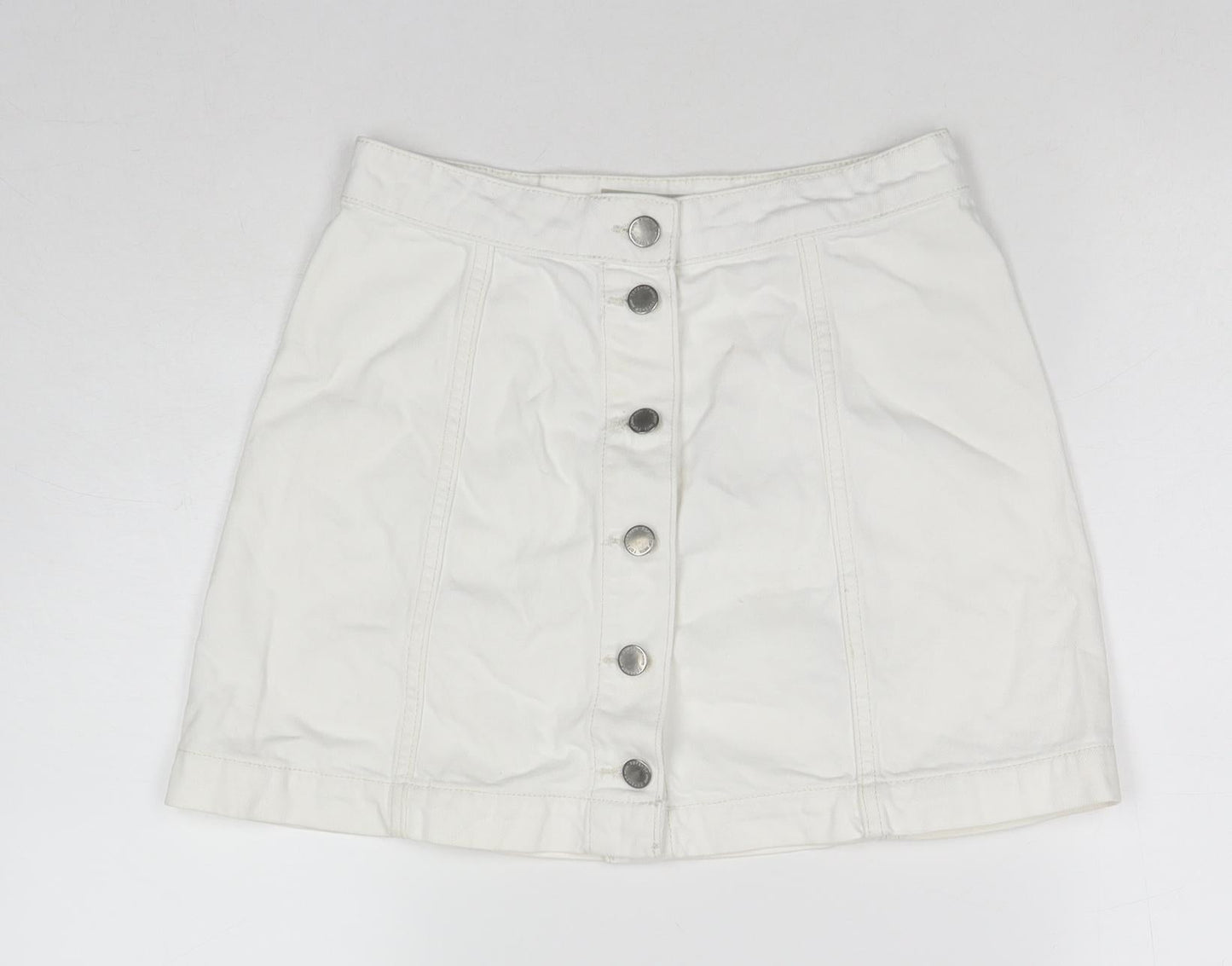 Womens UK Size 26 in Topshop A-Line Denim Skirt