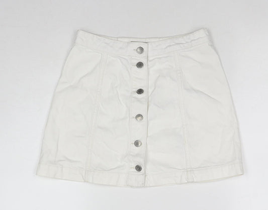 Womens UK Size 26 in Topshop A-Line Denim Skirt