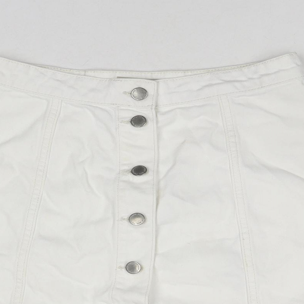 Womens UK Size 26 in Topshop A-Line Denim Skirt