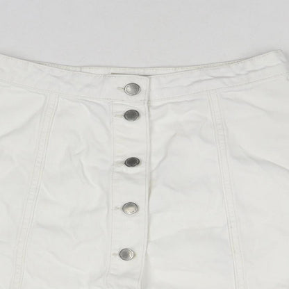 Womens UK Size 26 in Topshop A-Line Denim Skirt