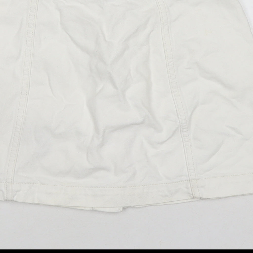 Womens UK Size 26 in Topshop A-Line Denim Skirt