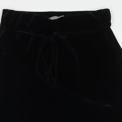 Marks and Spencer Womens Black Polyester Maxi Skirt Size 12