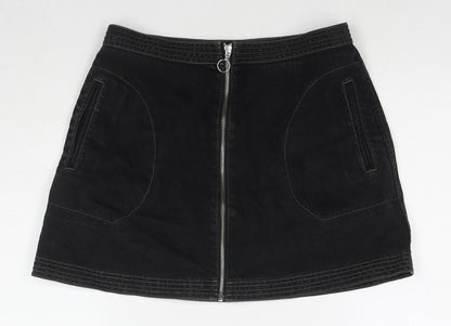 Womens UK Size M Cooperative A-Line Denim Skirt