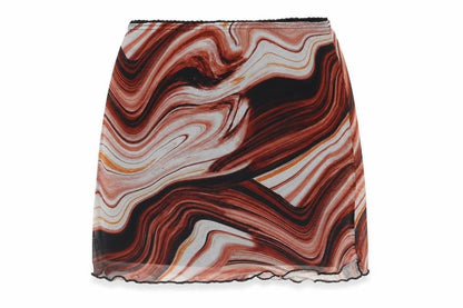 Womens UK Size 6 PRETTYLITTLETHING Mini Mesh Skirt