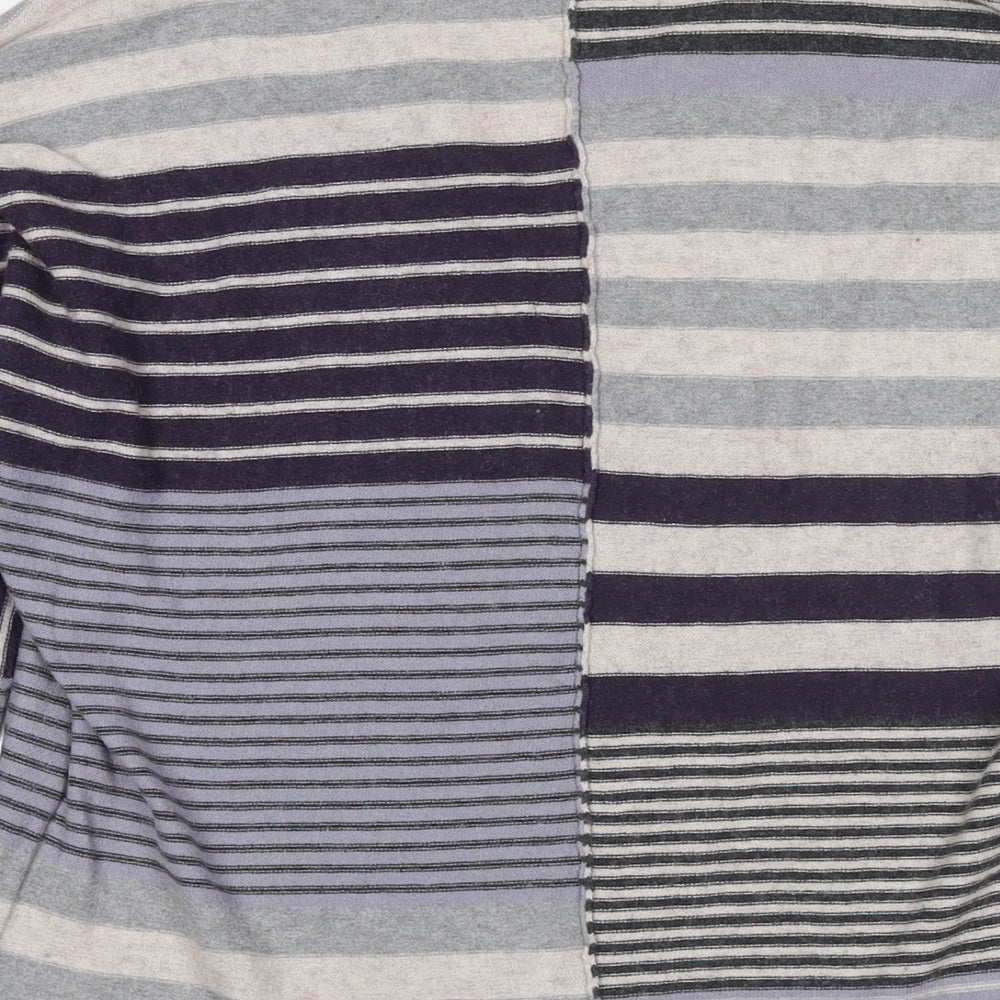 Brantree Womens Multicoloured Round Neck Striped Cotton Pullover Jumper Size XS