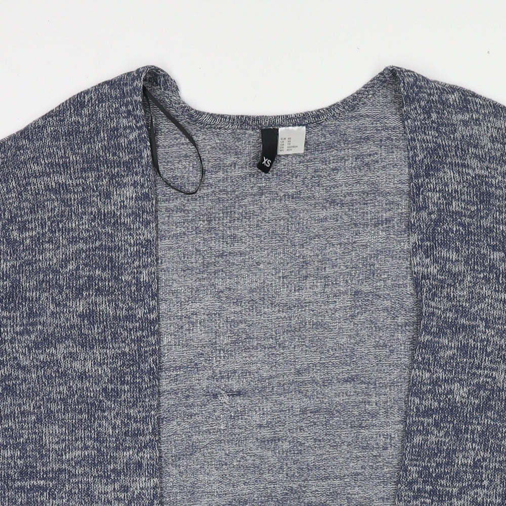 Womens UK Size XS Divided by H&M Blue Cardigan Jumper