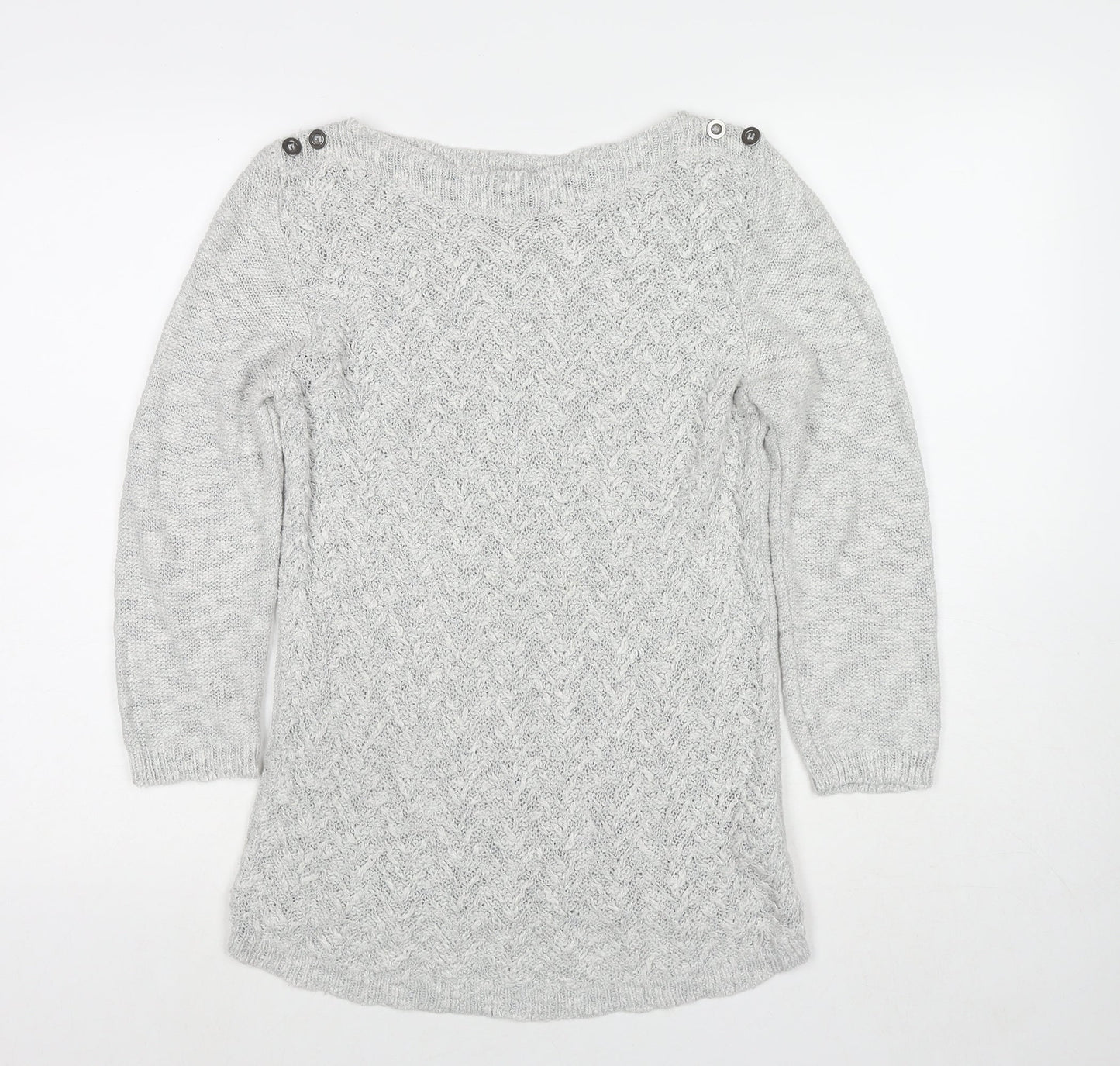 Womens UK Size 10 Marks and Spencer Grey Pullover Jumper