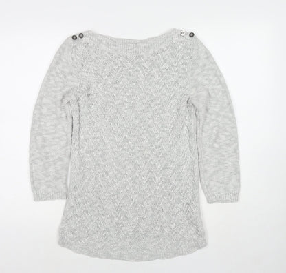 Womens UK Size 10 Marks and Spencer Grey Pullover Jumper