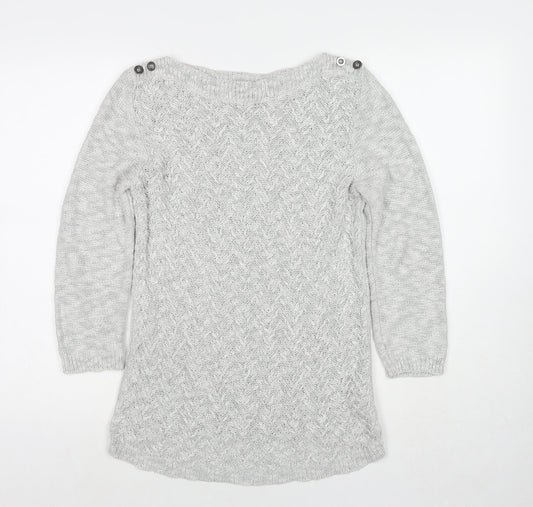 Womens UK Size 10 Marks and Spencer Grey Pullover Jumper