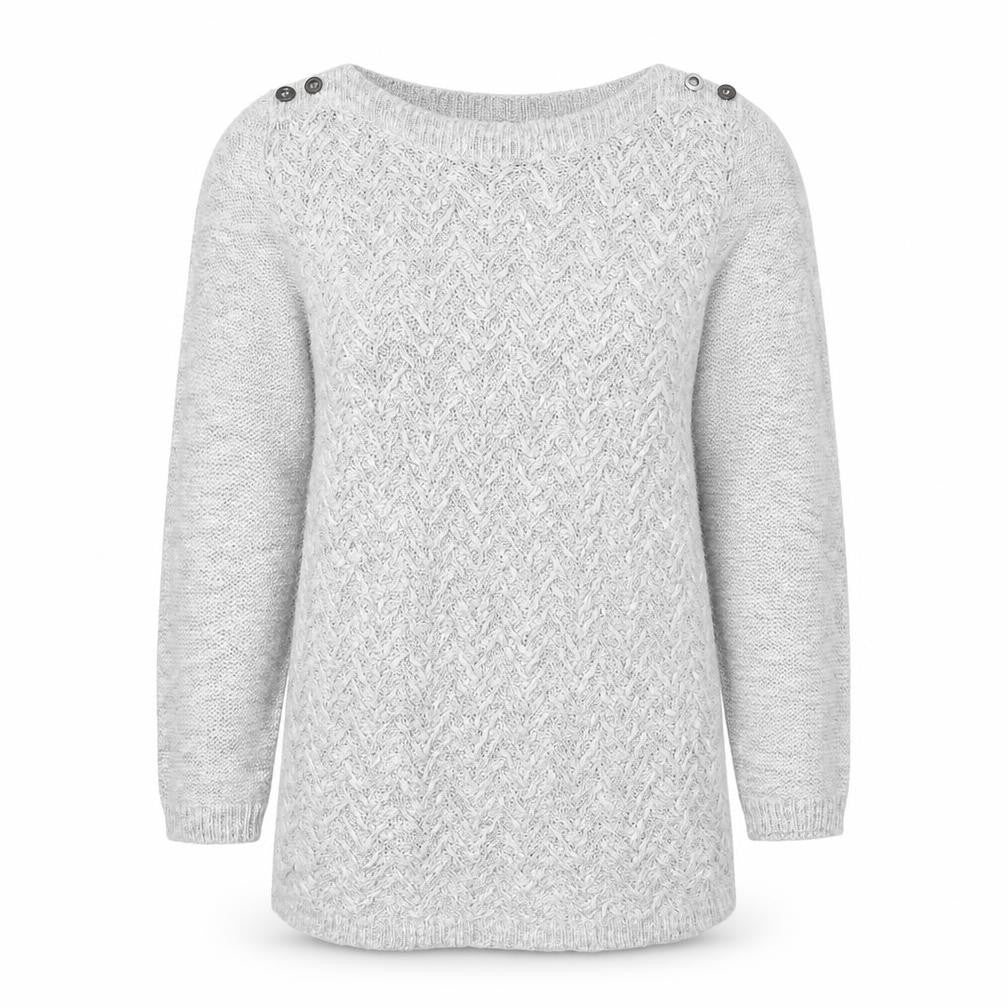 Womens UK Size 10 Marks and Spencer Grey Pullover Jumper