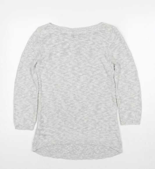 Womens UK Size 10 Marks and Spencer Grey Pullover Jumper