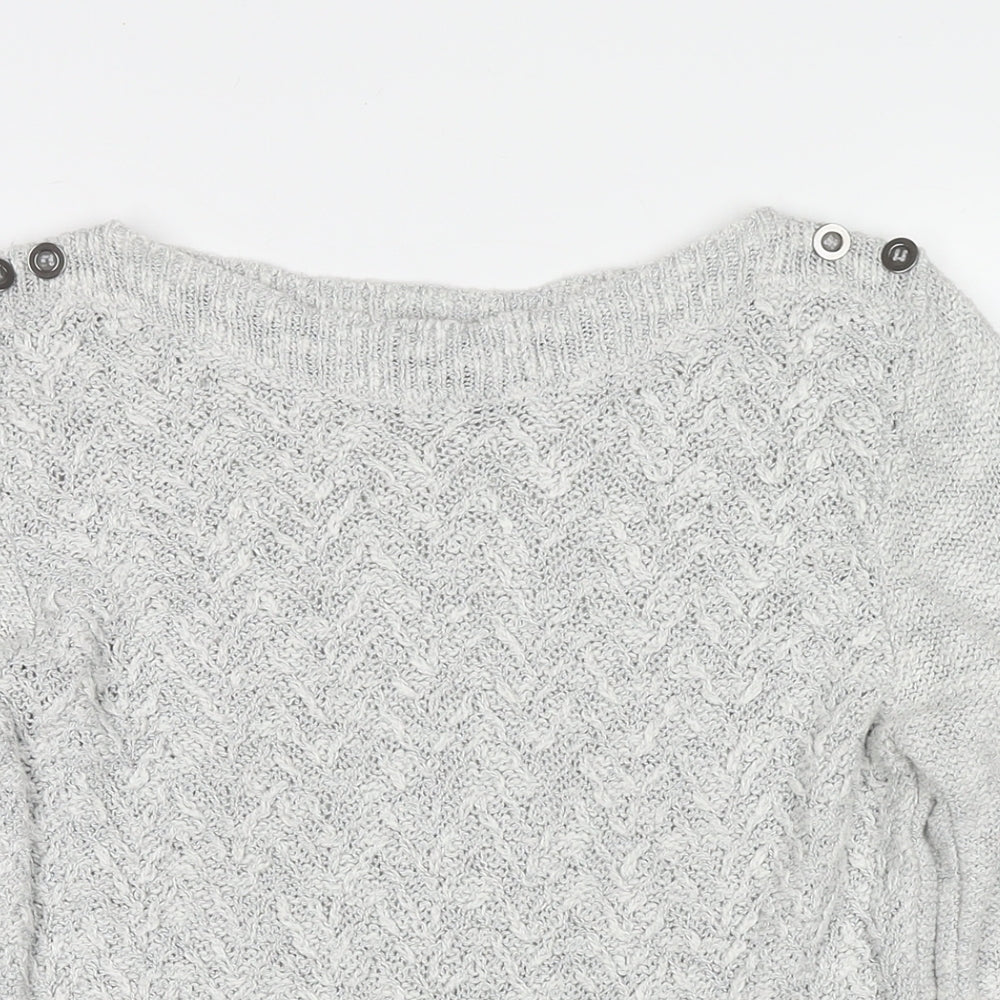 Womens UK Size 10 Marks and Spencer Grey Pullover Jumper