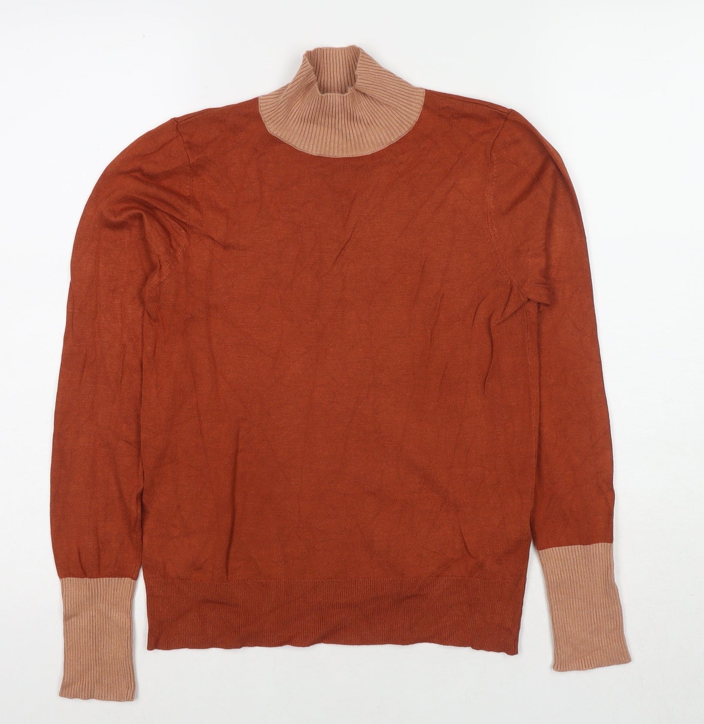 Womens UK Size 12 Warehouse Brown Pullover Jumper
