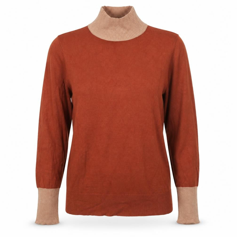 Womens UK Size 12 Warehouse Brown Pullover Jumper