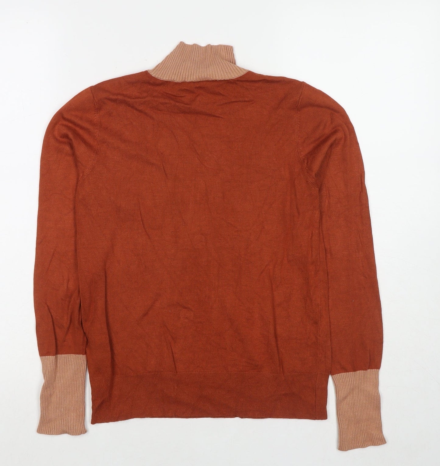 Womens UK Size 12 Warehouse Brown Pullover Jumper