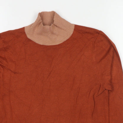 Womens UK Size 12 Warehouse Brown Pullover Jumper