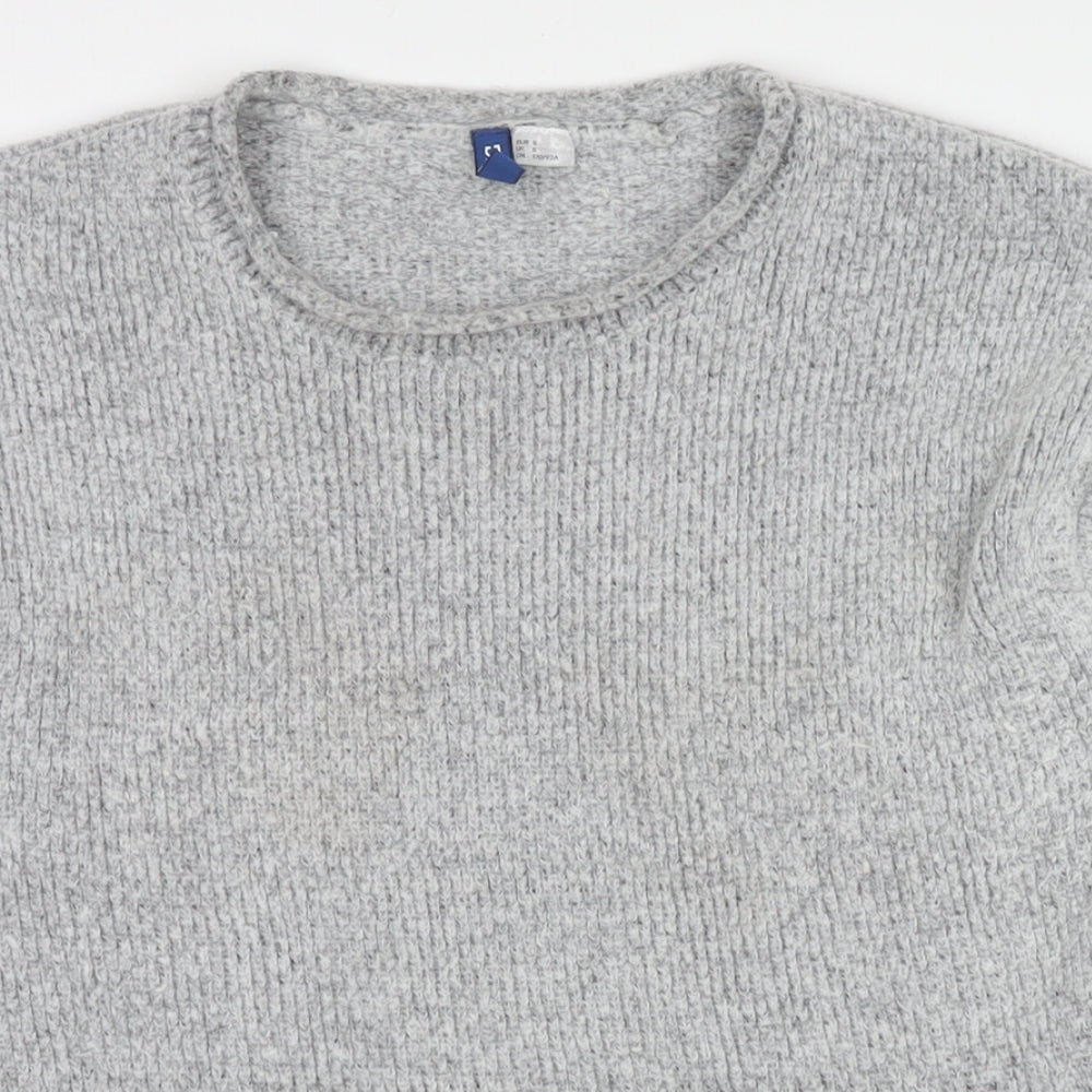Womens UK Size S Divided by H&M Grey Pullover Jumper