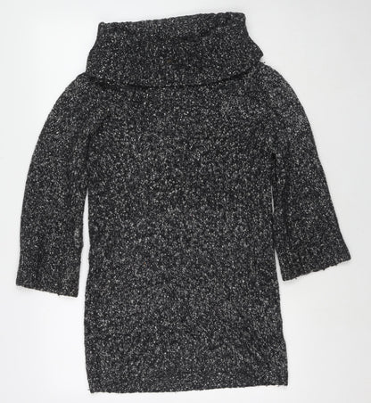 Womens UK Size S Monsoon Grey Tunic Jumper