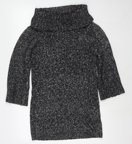 Womens UK Size S Monsoon Grey Tunic Jumper