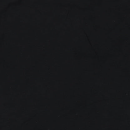 D555 Mens Black Cotton Polo Size 3XL Collared Pullover