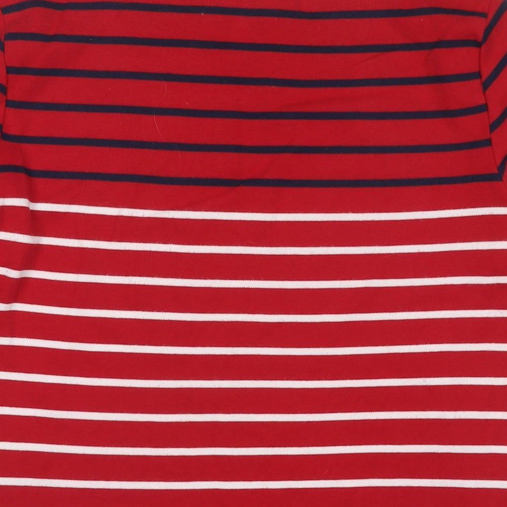Womens UK Size M Karen Scott Red Basic T-Shirt