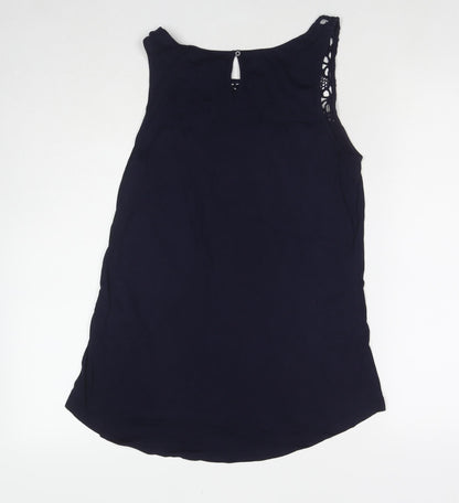 Womens UK Size S Gap Blue Basic Tank