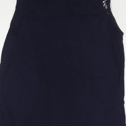 Womens UK Size S Gap Blue Basic Tank