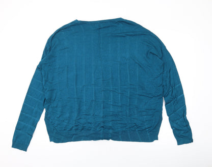 Womens UK Size 16 Louche Blue Pullover Jumper