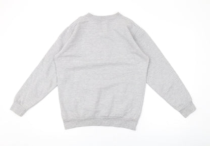Mens UK Size S Stars & Stripes Grey Pullover Sweatshirt