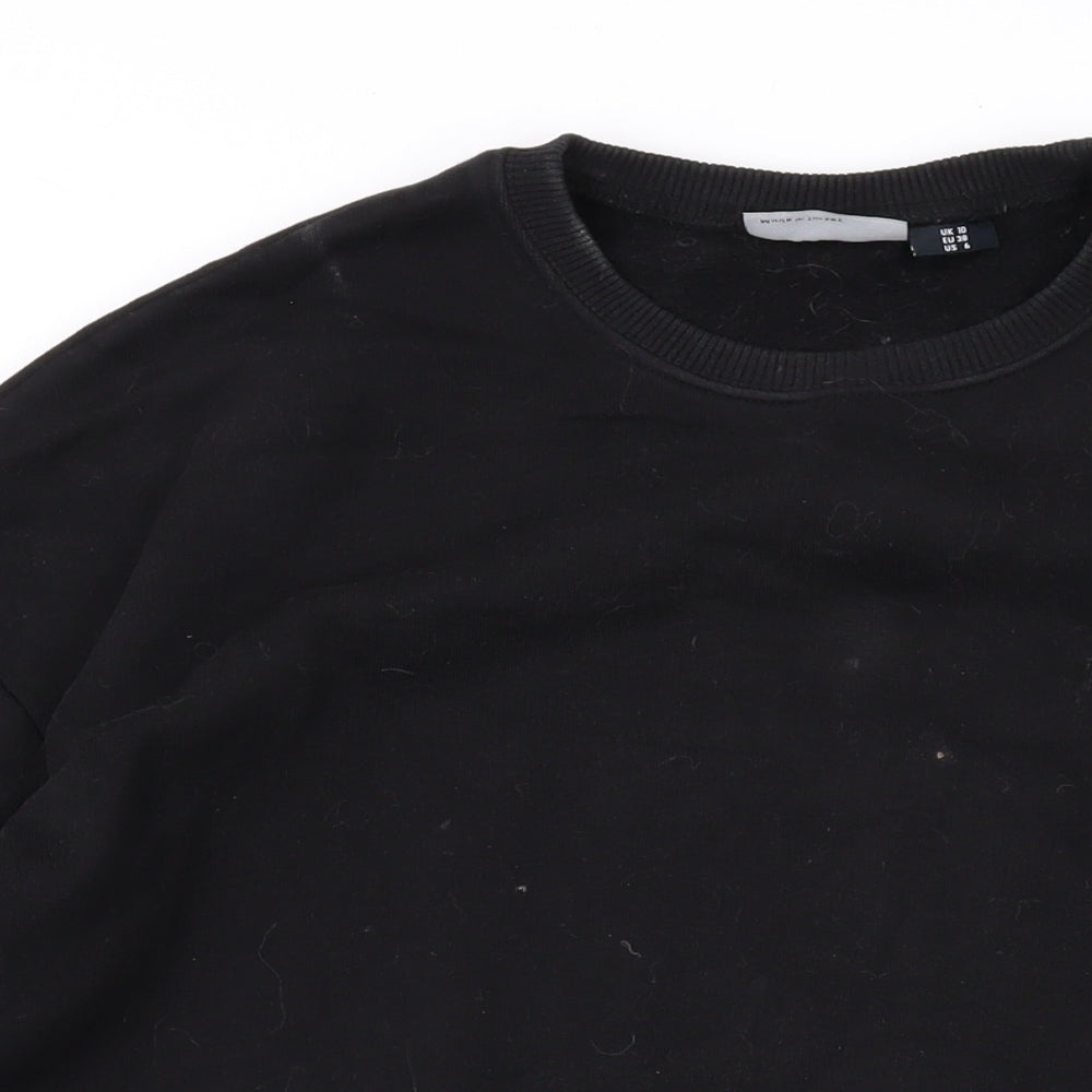 Womens UK Size 10 ASOS Black Pullover Sweatshirt