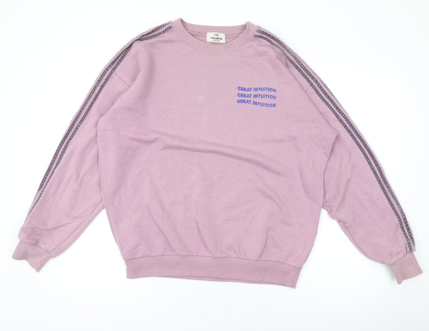 Womens UK Size M Pull&Bear Purple Pullover Sweatshirt