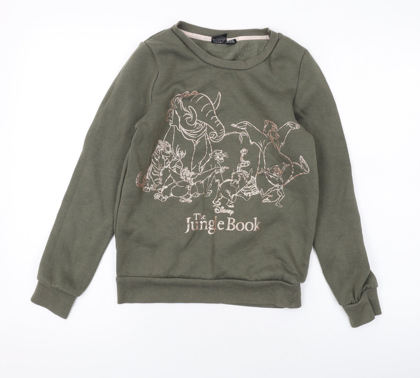 Womens UK Size 4 Disney Green Pullover Sweatshirt