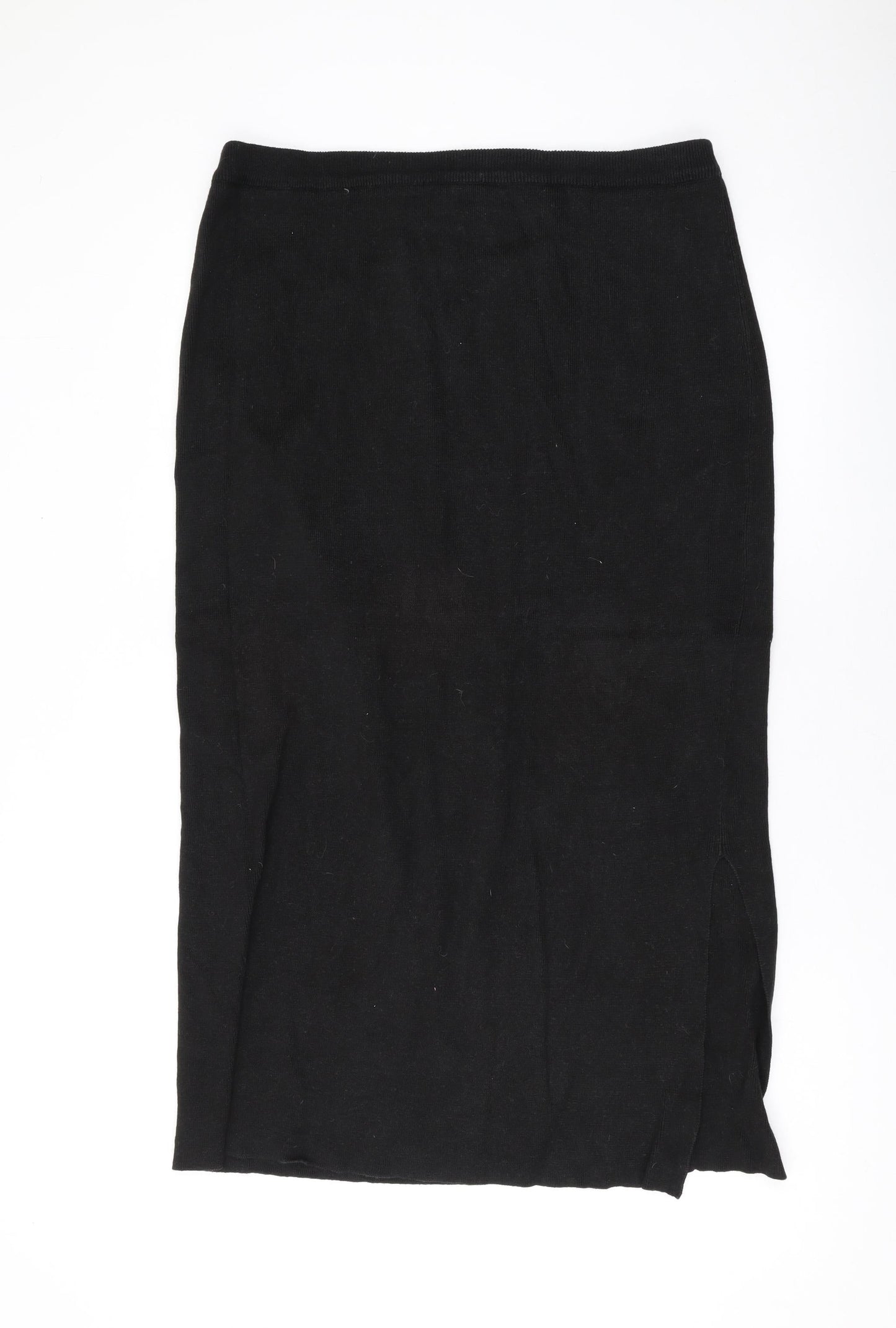 Klass Womens Black Cotton A-Line Skirt Size XL