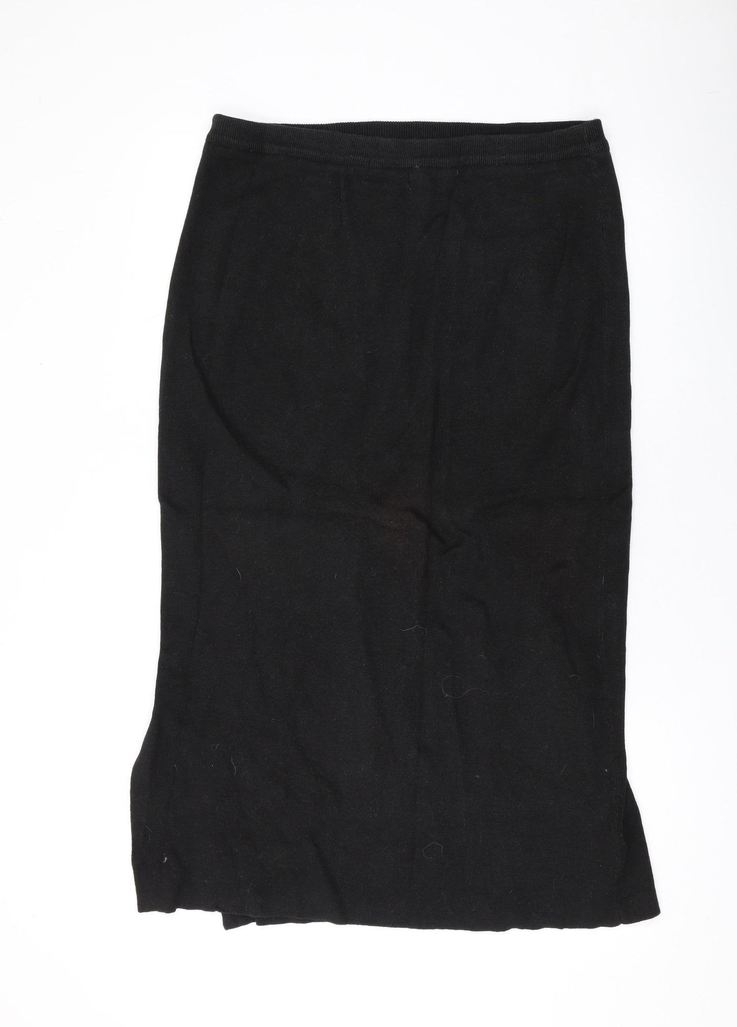 Klass Womens Black Cotton A-Line Skirt Size XL