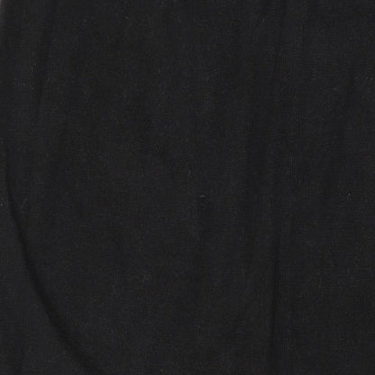 Klass Womens Black Cotton A-Line Skirt Size XL