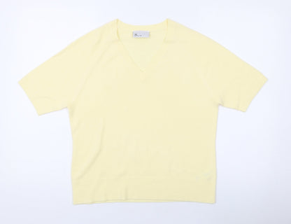 Womens UK Size 14 BHS Yellow Pullover Jumper