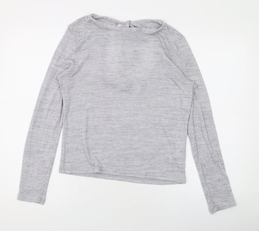Womens UK Size L Divided by H&M Grey Pullover Jumper