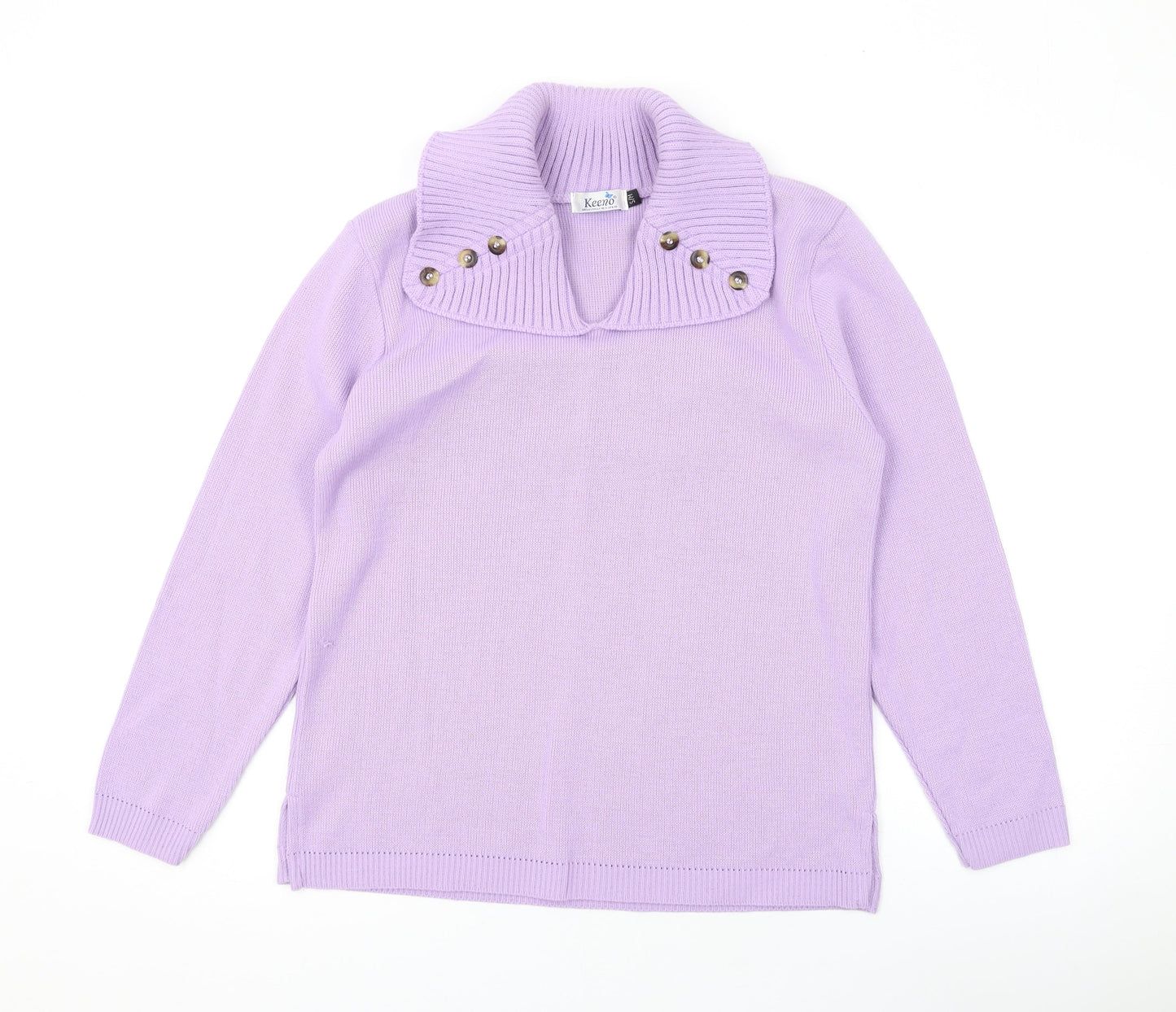 Womens UK Size S Keeno Purple Pullover Jumper